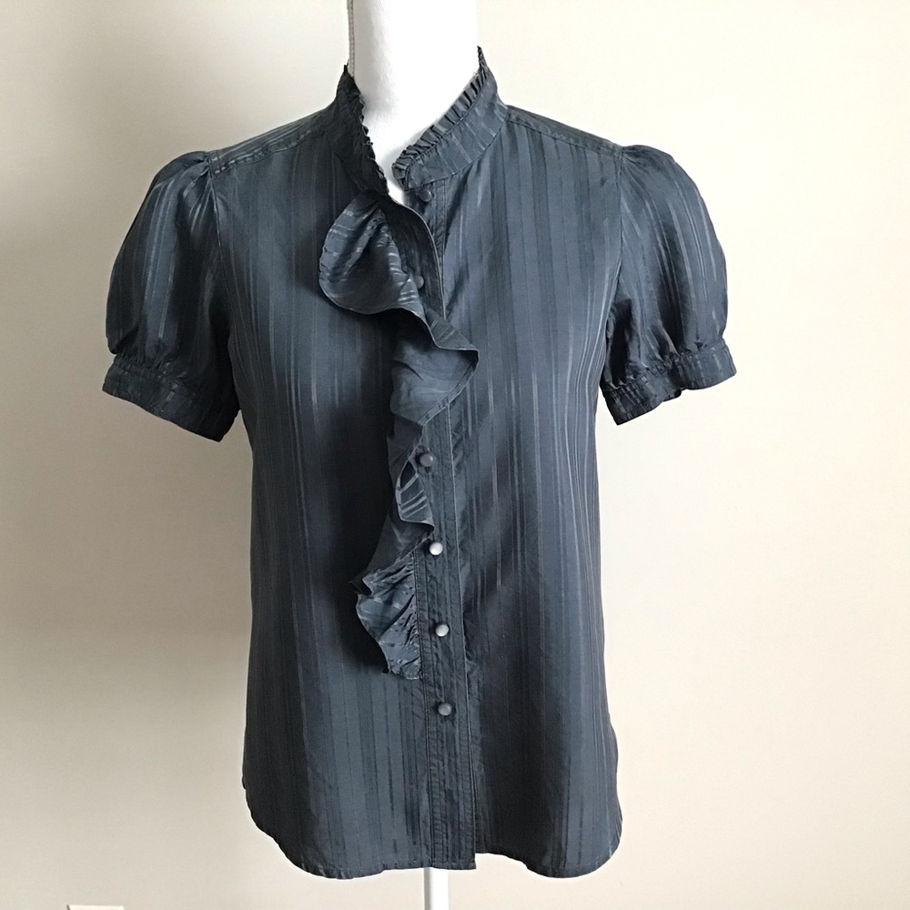 RARE Early 2000s Vintage Silk Blouse ASO Rory Gilmore and Paris in Gilmore Girls - Picture 7 of 14